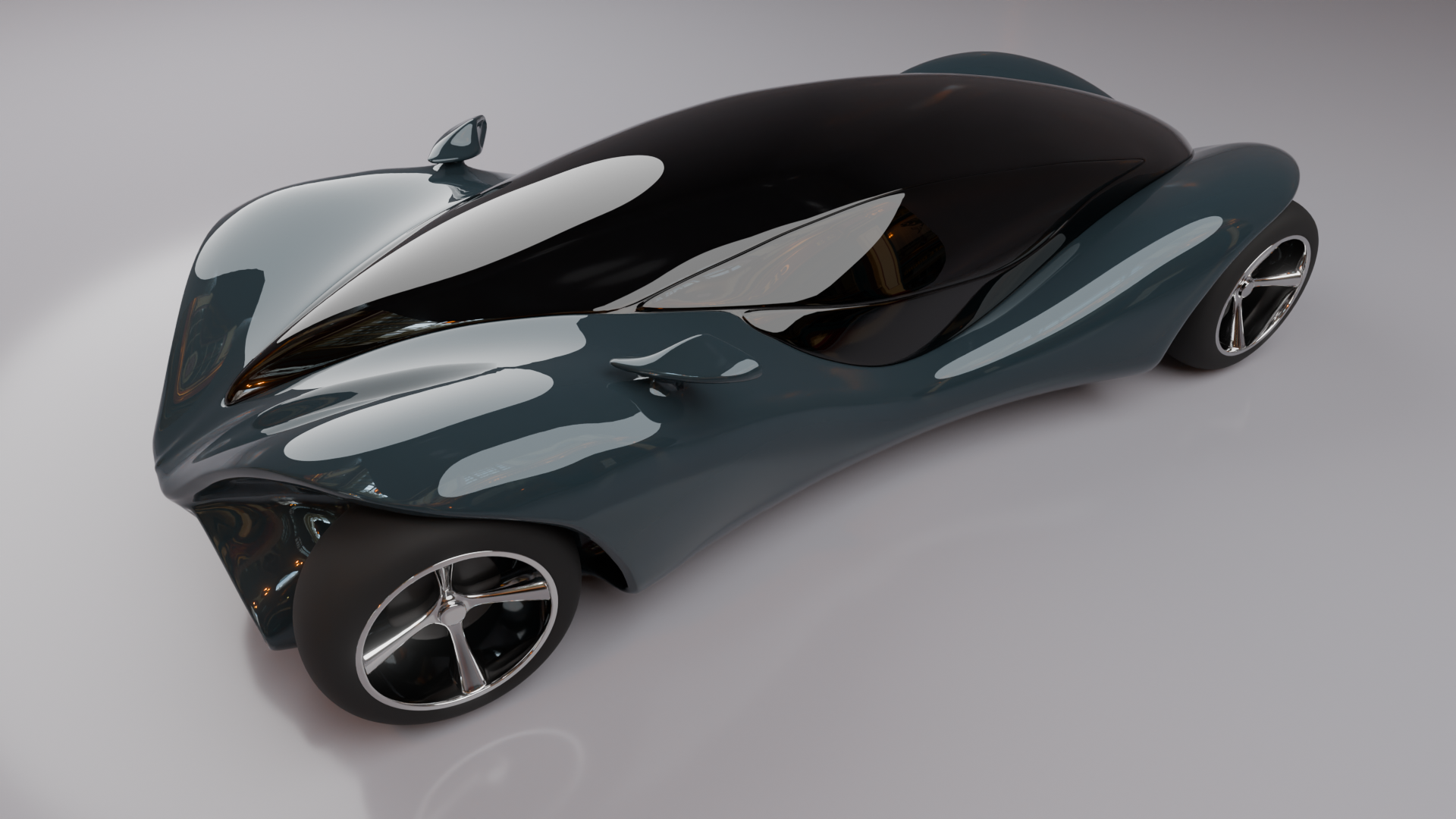 Supercar Aerodinamica Grey/Green