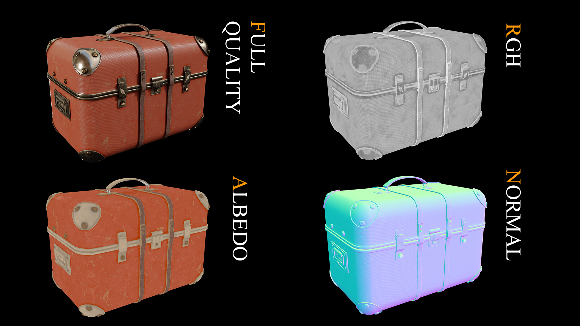 Vintage Red Suitcase - immagine 2