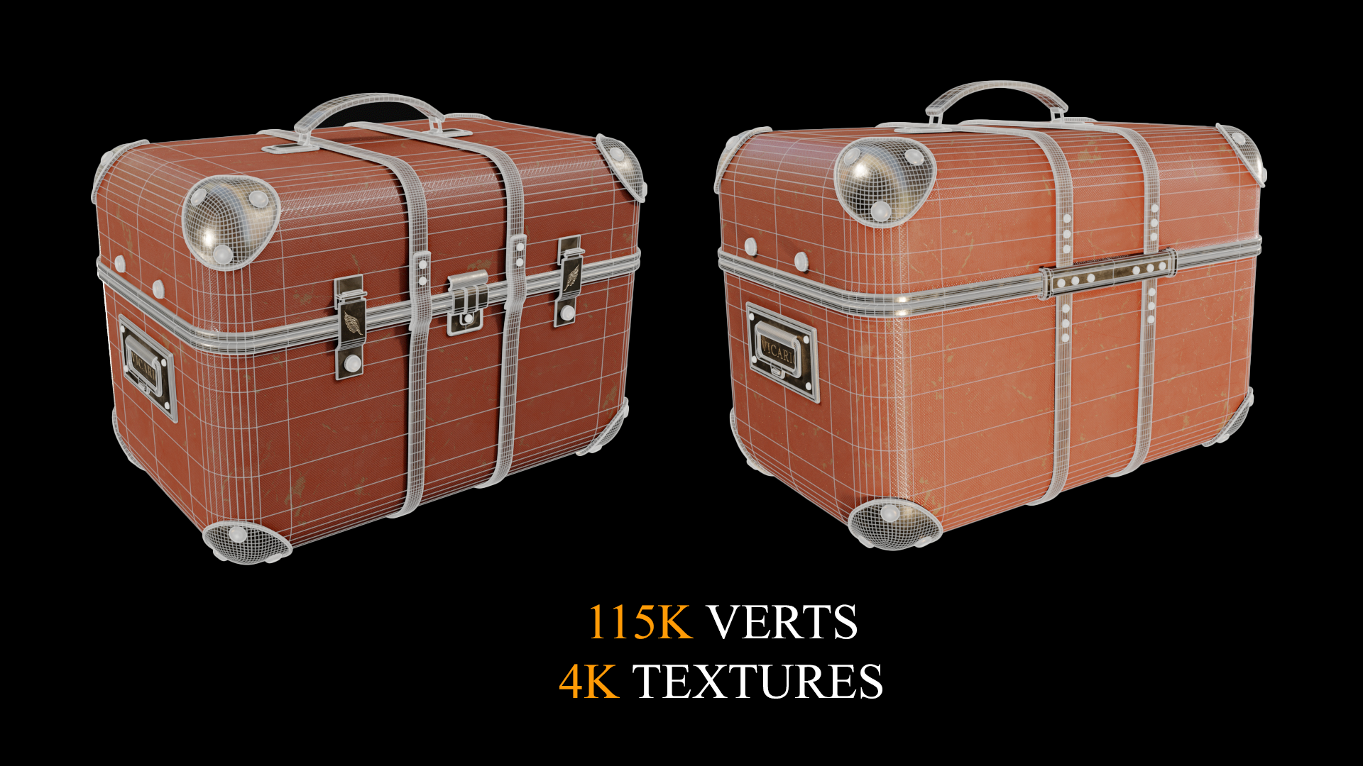 Vintage Red Suitcase - immagine 4