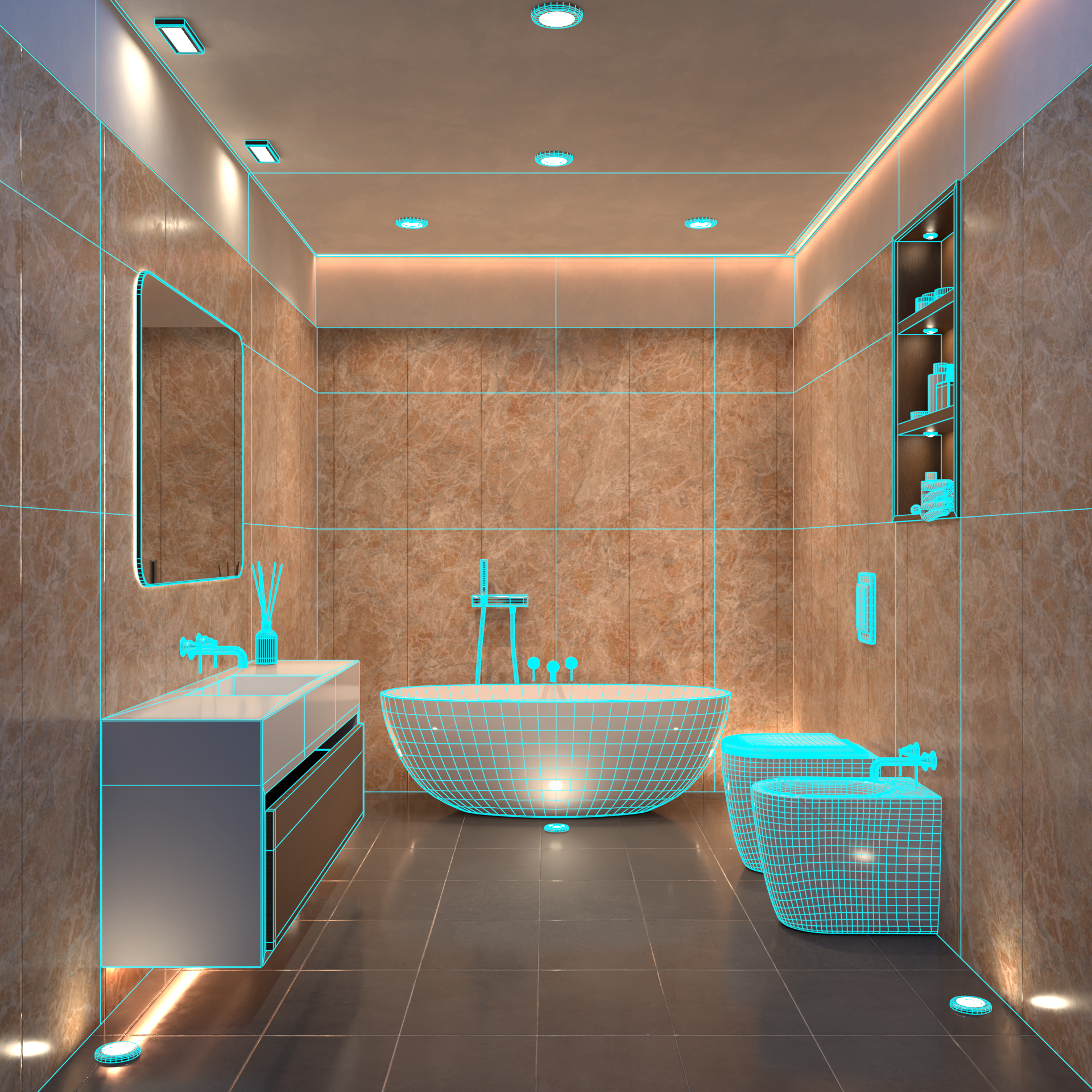 Modern Luxury Bathroom - immagine 3