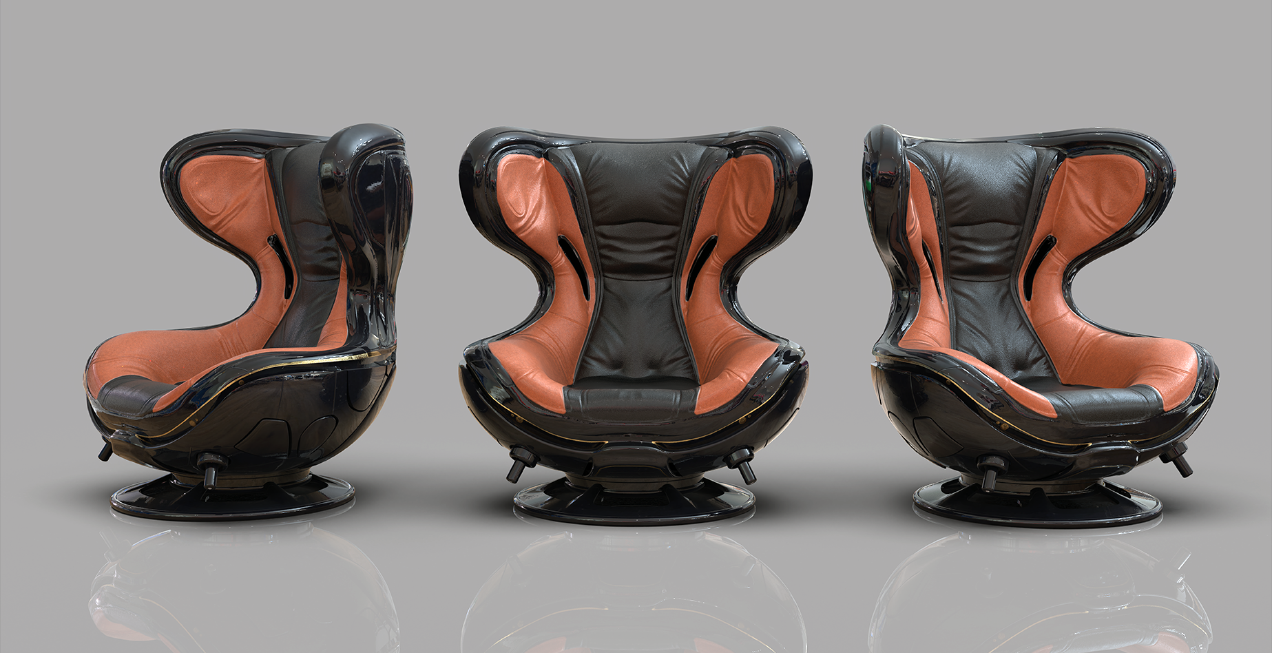 Futuristic Lounge Chair - immagine 3