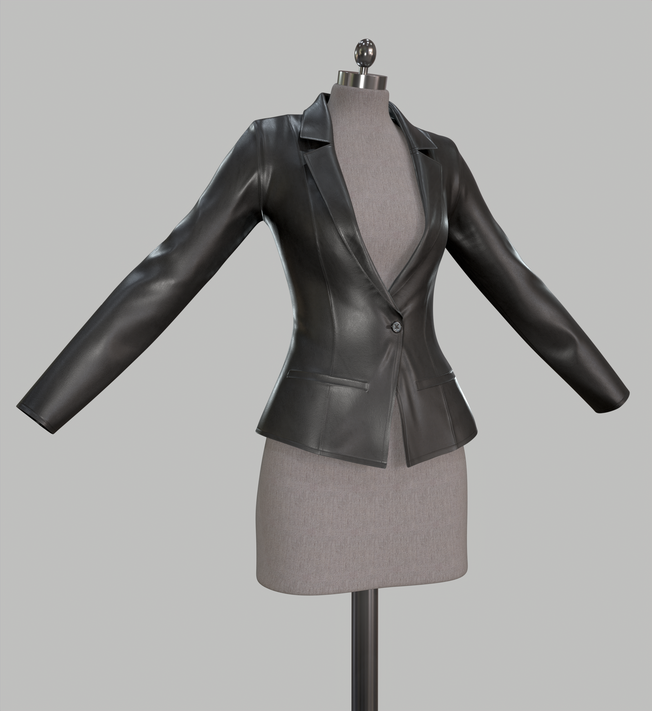 Blazer donna in pelle