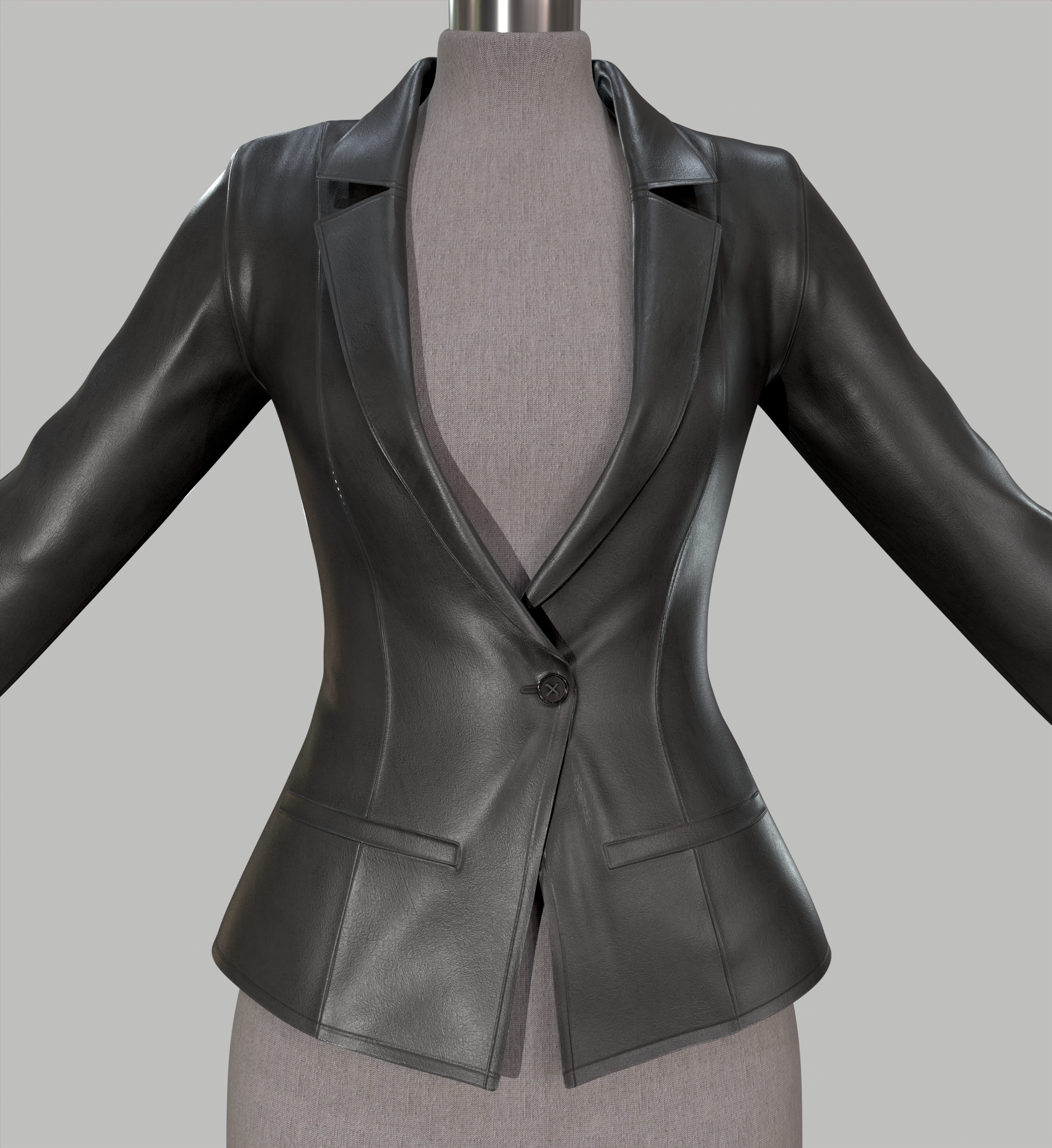 Blazer donna in pelle - immagine 5