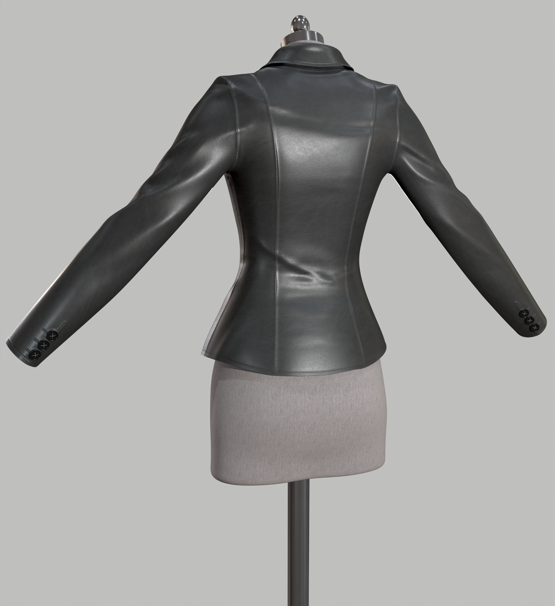 Blazer donna in pelle - immagine 6