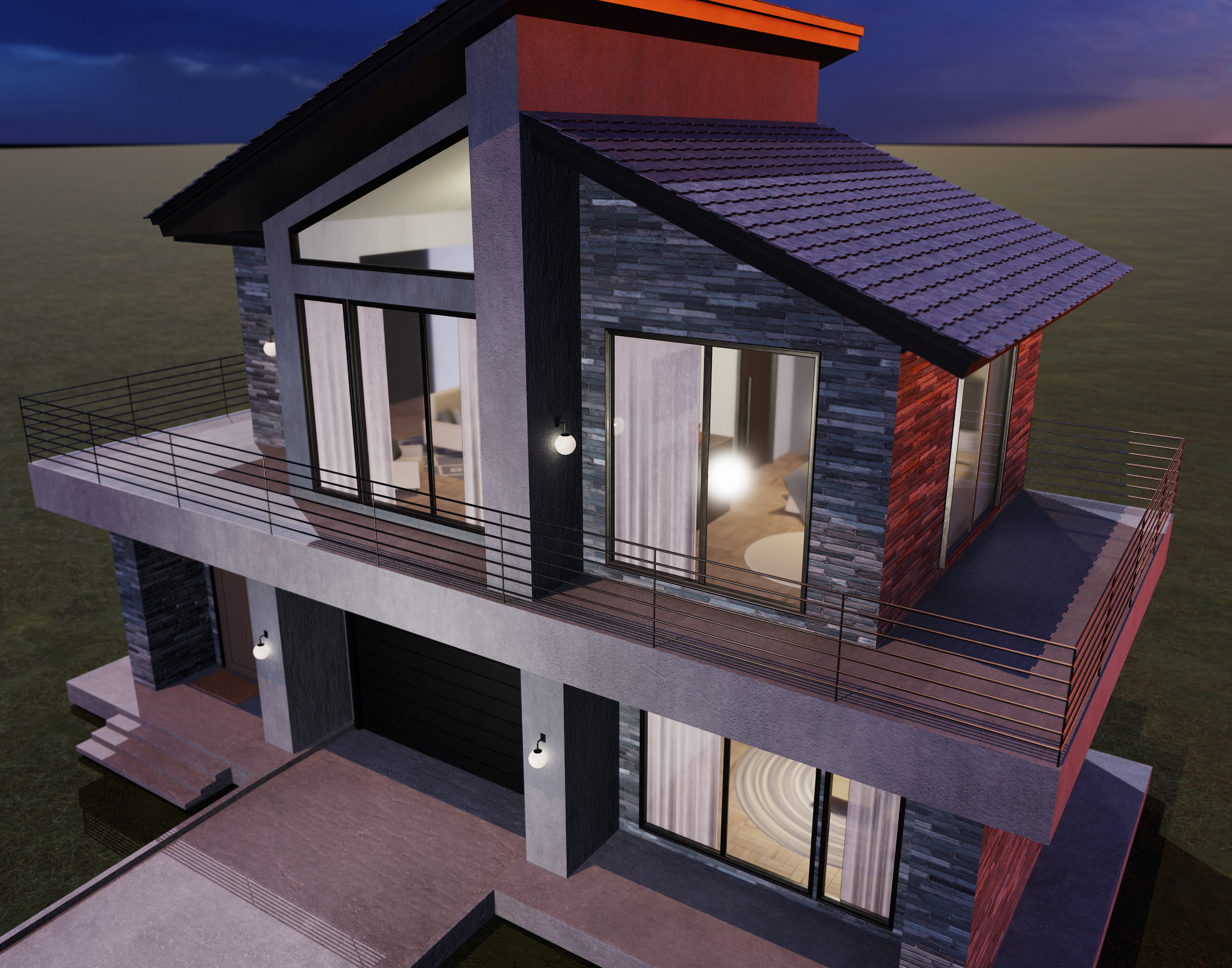 Villa moderna con garage - immagine 4