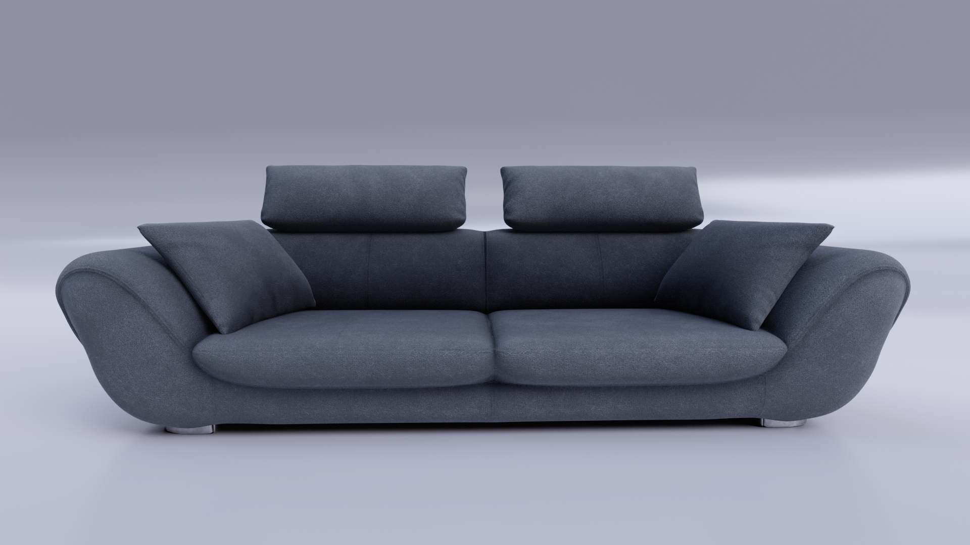 Modern Curved Sofa - immagine 4