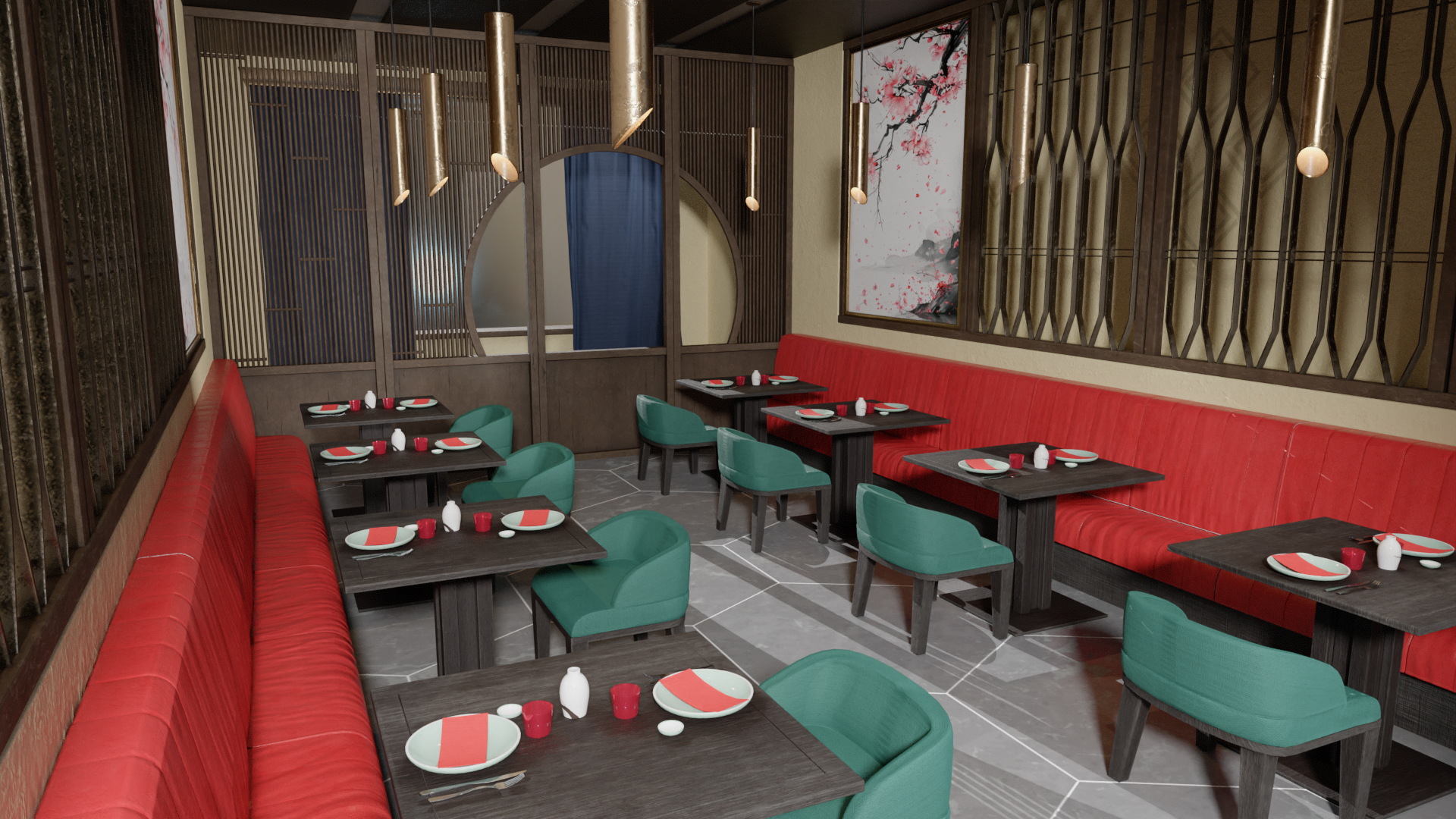 Ristorante Giapponese - Japanese Restaurant - Restaurante Japonés - immagine 2