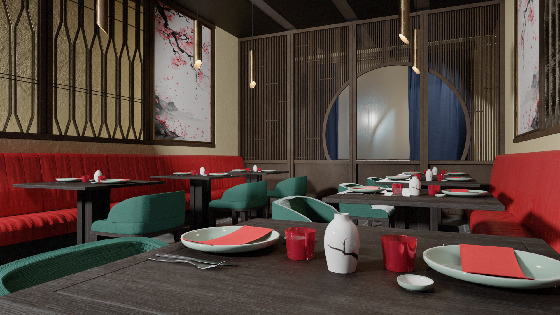 Ristorante Giapponese - Japanese Restaurant - Restaurante Japonés - immagine 3