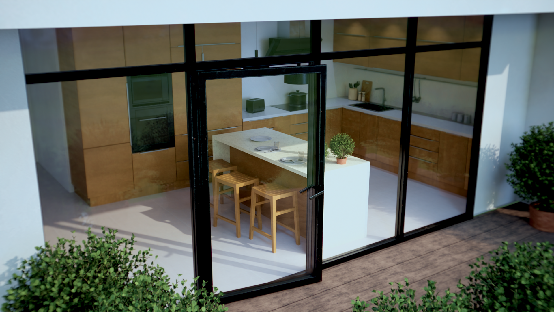 Cucina moderna a L - Modern L-shaped kitchen - Cocina moderna en L - immagine 2
